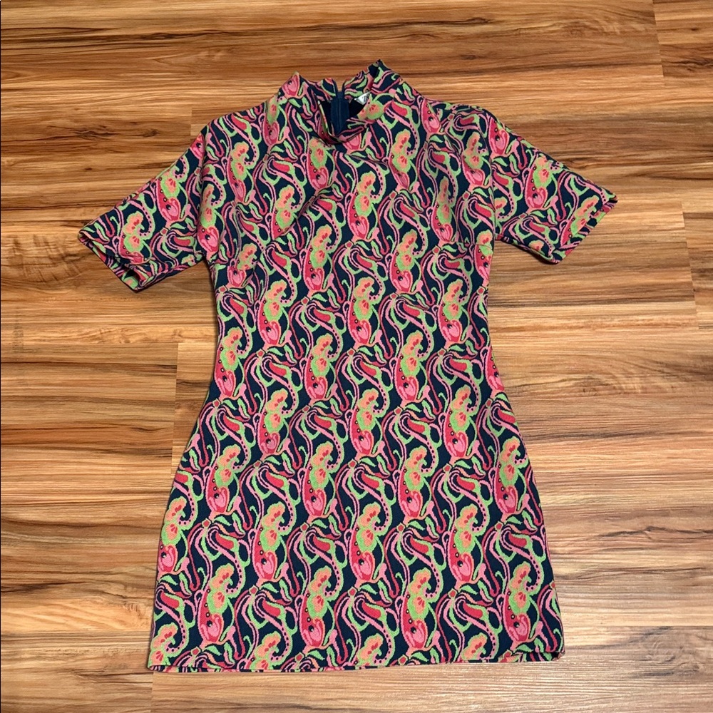 Zara Multicolor Patterned Dress
